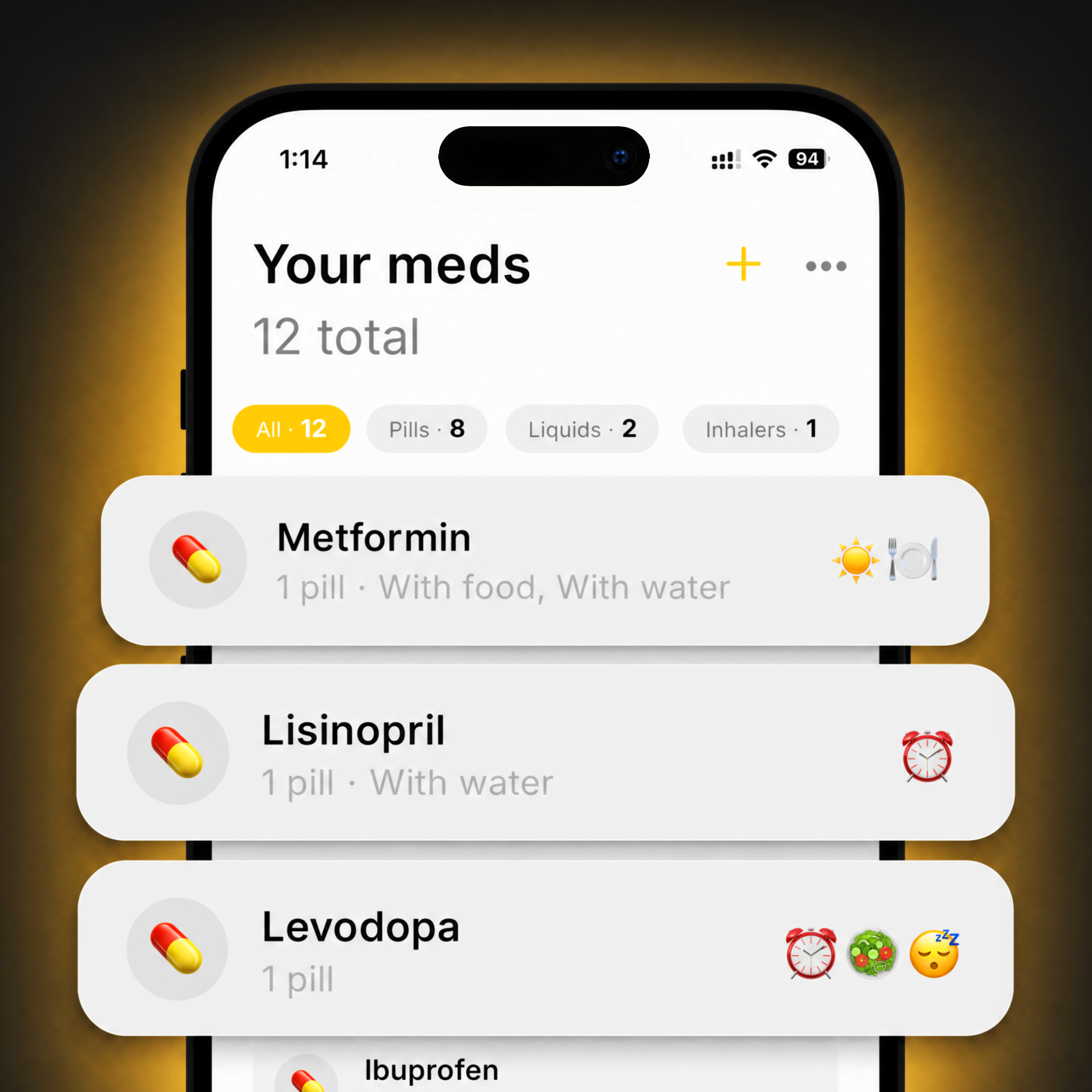 Dose reminder notification on Pop